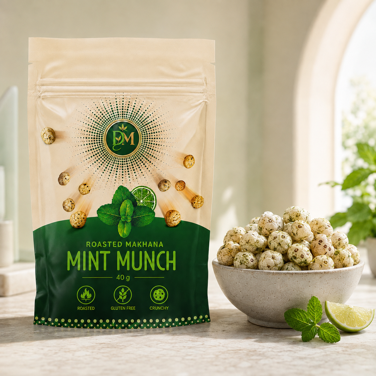 Roasted Makhana Mint Munch (40 g)
