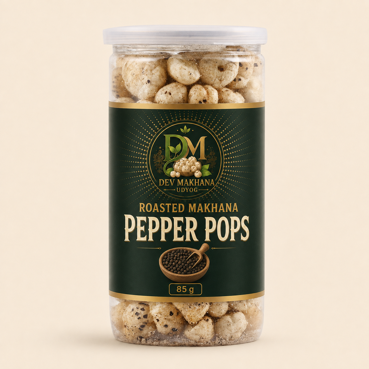 Roasted Makhana Pepper Pops